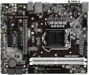 MSI B360M WIND Intel B360 LGA 1151 DDR4 32GB Micro ATX Motherboard