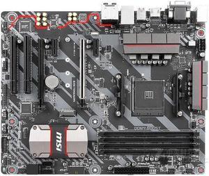 MSI B350 TOMAHAWK AMD B350 Socket AM4 DDR4 64GB ATX Motherboard