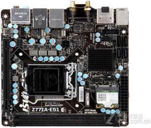 MSI Z77IA-E51 Intel Z77 LGA 1155 DDR3 16GB Mini-ITX Motherboard
