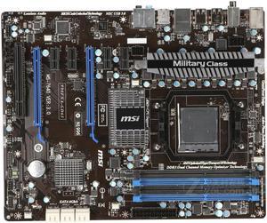 MSI 990FXA-GD65 AMD 990FX Socket AM3+ DDR3 32GB ATX Motherboard