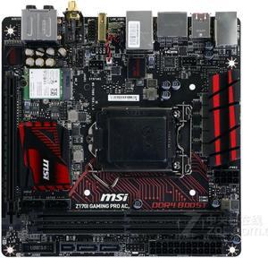 MSI Z170I GAMING PRO AC Intel Z170 LGA 1151 DDR4 32GB Mini-ITX Motherboard