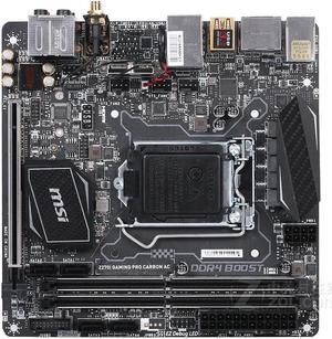 MSI Z270I GAMING PRO CARBON AC Intel Z270 LGA 1151 DDR4 32GB Mini-ITX Motherboard