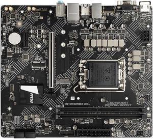 MSI H610M BOMBER DDR4 Intel H610 LGA 1700 DDR4 64GB Micro ATX Motherboard