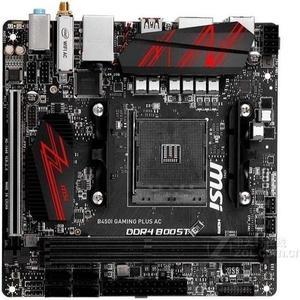 MSI B450I GAMING PLUS AC AMD B450 Socket AM4 DDR4 32GB Mini-ITX Motherboard