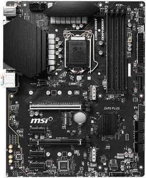 MSI Z490 PLUS Intel Z490 LGA 1200 DDR4 128GB ATX Motherboard