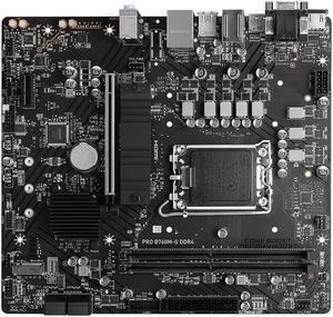 MSI PRO B760M-G DDR4 Intel B760 LGA 1700 DDR4 64GB Micro ATX Motherboard