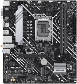 ASUS PRIME H610M-A WIFI LGA 1700 DDR5 64GB Micro ATX Motherboard