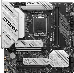 MSI Z790 MPOWER Intel Z790 LGA 1700 DDR5 128GB Micro ATX Motherboard