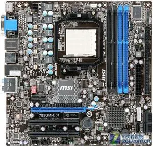 MSI 785GM-E51 AMD 785G Socket AM3 DDR3 16GB Micro ATX Motherboard