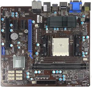 MSI FM2-A85XMA-E35 AMD A85X Socket FM2 DDR3 32GB Micro ATX Motherboard