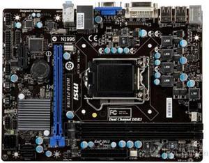 MSI H61M-P31/W8 Intel H61 LGA 1155 DDR3 16GB Micro ATX Motherboard