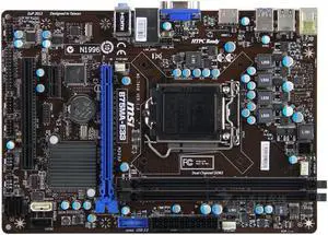 MSI B75MA-E33 Intel B75 LGA 1155 DDR3 16GB Micro ATX Motherboard