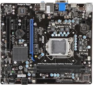 MSI H61M-E23(B3) Intel H61 LGA 1155 DDR3 16GB Micro ATX Motherboard