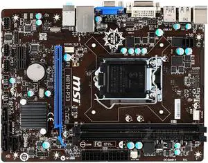 MSI H81M-P33 Intel H81 LGA 1150 DDR3 16GB Micro ATX Motherboard