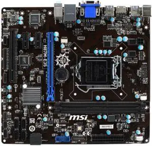 MSI H87M-E35 Intel H87 LGA 1150 DDR3 16GB Micro ATX Motherboard