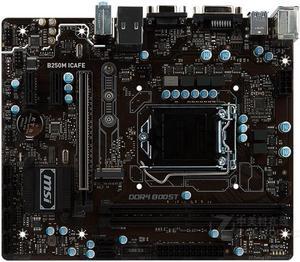 MSI B250M ICAFE Intel B250 LGA 1151 DDR4 32GB Micro ATX Motherboard