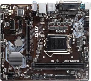 MSI H310M PRO-VL PLUS Intel H310 LGA 1151 DDR4 32GB Micro ATX Motherboard
