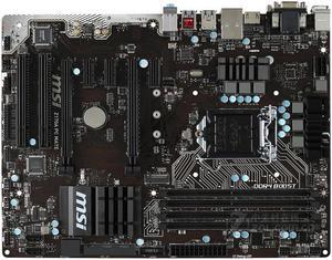 MSI Z170A PC MATE Intel Z170 LGA 1151 DDR4 64GB ATX Motherboard