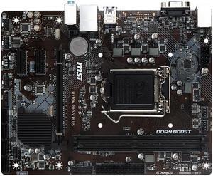 MSI H310M PRO-V PLUS Intel H310 LGA 1151 DDR4 32GB Micro ATX Motherboard
