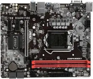 MSI B360M FIRE Intel B360 LGA 1151 DDR4 32GB Micro ATX Motherboard