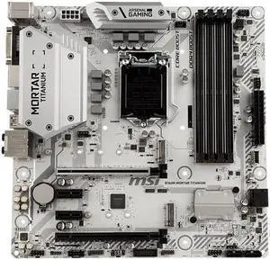 MSI B360M MORTAR TITANIUM Intel B360 LGA 1151 DDR4 64GB Micro ATX Motherboard