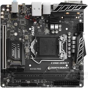 MSI H310I PRO Intel H310 LGA 1151 DDR4 32GB Mini-ITX Motherboard