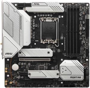 MSI MAG B660M MORTAR WIFI Intel B660 LGA 1700 DDR4 128GB Micro ATX Motherboard