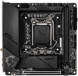 MSI MEG Z490I UNIFY Intel Z490 LGA 1200 DDR4 64GB Mini-ITX Motherboard