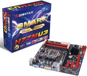 BIOSTAR H77MU3 LGA 1155 HDMI SATA 6Gb/s USB 3.0  Mini ITX Intel Motherboard