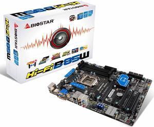 BIOSTAR Hi-Fi B85W Intel LGA1150 DDR3 HDMI SATA 6Gb/s USB 3.0 DDR3 ATX Intel Motherboard