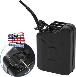 Fuel Can 5.3 Gallon, Iron 20L 0.6mm American Oil Drum (Black)