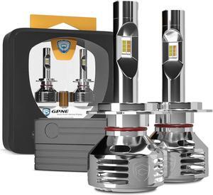 GPNE H7 LED Headlight Bulbs 6000K Hightly Bright 12000LM 2 Colors Yellow and White Hi/Lo Beam LED Headlight 3000K IP68, Pack of 2