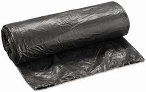 16 Gallon Black Garbage Bags, 24x32, 0.35mil, 500 Bags (BWK 2432L)