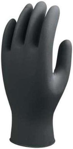 SHOWA 7700 Series Nitrile Gloves, 4 mil, Small, Black - 1 DI (845-7700PFTS)
