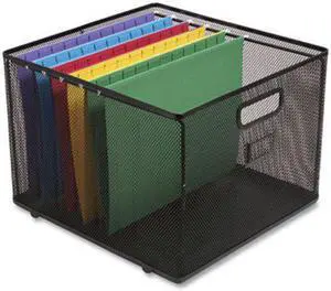Tru Red Wire Mesh File Organizer, Letter Size, 13.98" Long, Black (TUD24402487)