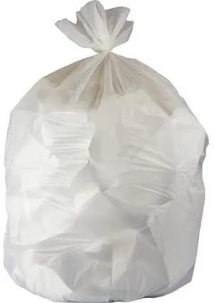 Genuine Joe Can Liners, 16Gal, 0.4 Mil, 24"X32", 500/Ct, White (GJO02865)