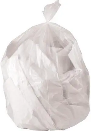Genuine Joe Can Liners, 45 Gal, 2 Mil, 40"X46", 100/Ct, Clear (GJO02863)
