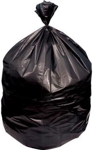 Genuine Joe Can Liners, 45 Gal, 2 Mil, 40"X46", 100/Ct, Black (GJO02864)