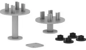 Lorell T Connector Set, f/Adaptable Panels, 2 Sizes, Multi (LLR90282)