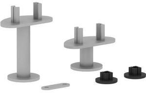 Lorell L Connector Set, f/Adaptable Panels, 2 Sizes, Multi (LLR90283)