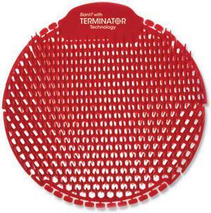 Fresh Products Slant7 w/ Terminator Urinal Scrn, Evergreen, Rd, 5/BX (FRSS7TBX)