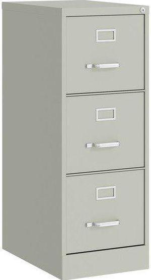 Lorell Vertical File, 22" Deep, 3-Dwr, 15"X22"X52" , Lgy (LLR42298)