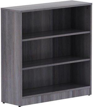 Lorell Bookcase, 3 Shelves, 36"x12'x36" , Weathered Charcoal (LLR69626)