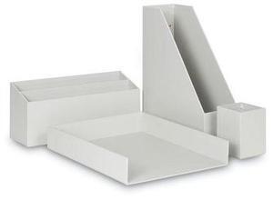 U Brands 4-Piece Desk Organization Kit, Gray, 1 Kit (UBR3632U0002)