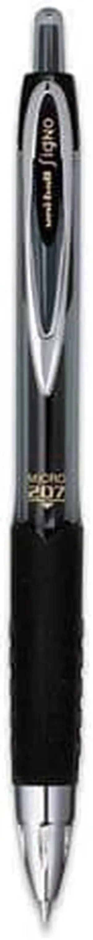 Uni-ball Signo Retractable Gel Pen, 0.38 mm, Black Ink, Dozen (UBC69034)