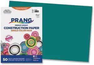 Sunworks Construction Paper, 58lb, 12 X 18, Turquoise, 50/Pack 7707