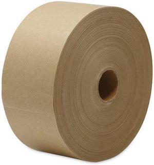 GUMMED KRAFT SEALING TAPE, 3" CORE, 3" X 600 FT, BROWN, 10/CARTON