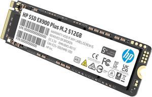 HP EX900 Plus NVMe M.2 SSD 512GB PCIe 3.0 2280 3D NAND Internal Solid State Hard Drive Disk Up to 3200 MB/s for Laptop/Desktop PC - 35M33AA#ABA