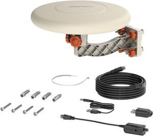 Leadzm TA-A1 150 Miles TV Antenna Indoor Outdoor Omni-directional 360 Degree Reception