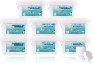 3" Chlorine Tablets for Pools and Spas - Long Lasting, Slow Dissolving, 40 Pounds